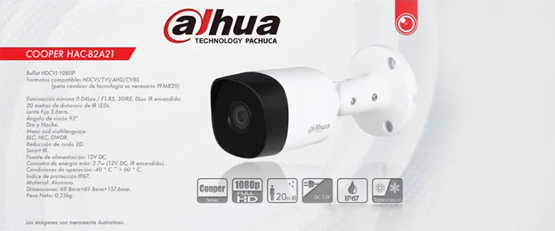 DAHUA Cooper DH-HAC-B1A21P, Camera được ưa chuộng nhất năm tại VInh Phát